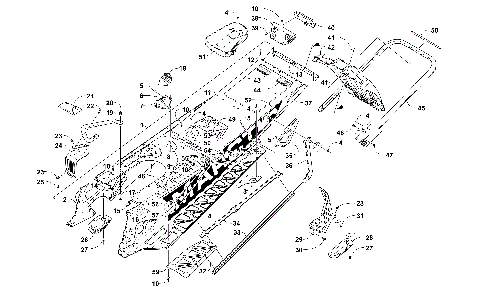 TUNNEL, REAR BUMPER, AND SNOWFLAP ASSEMBLY [103728]