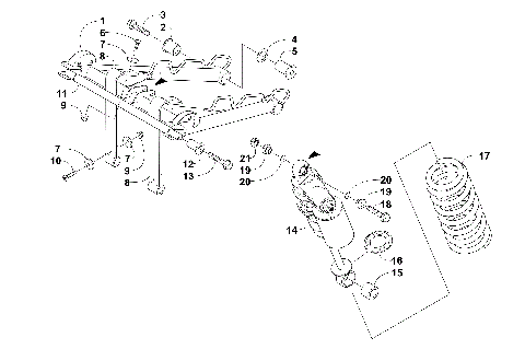 REAR SUSPENSION FRONT ARM ASSEMBLY [99853]