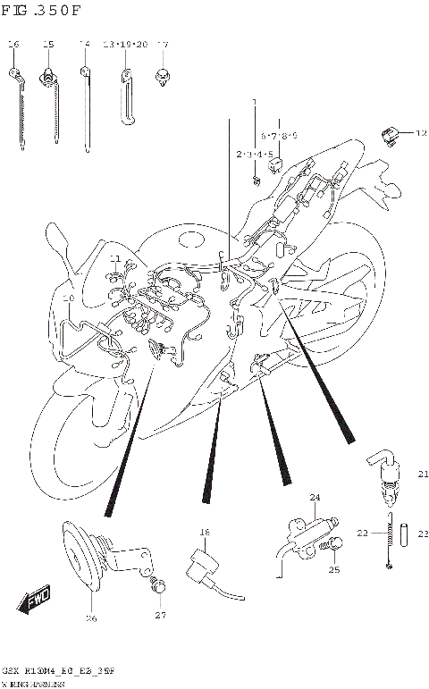 WIRING HARNESS ((GSX-R1000RA,GSX-R1000RZA):E33)