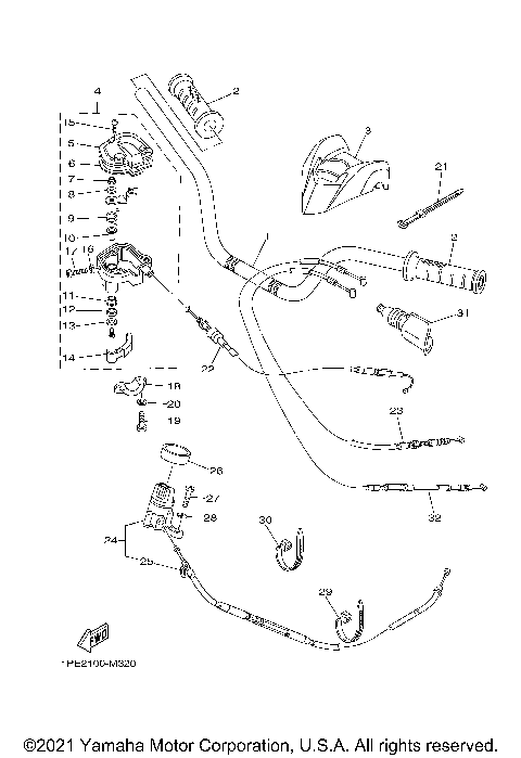 STEERING HANDLE CABLE
