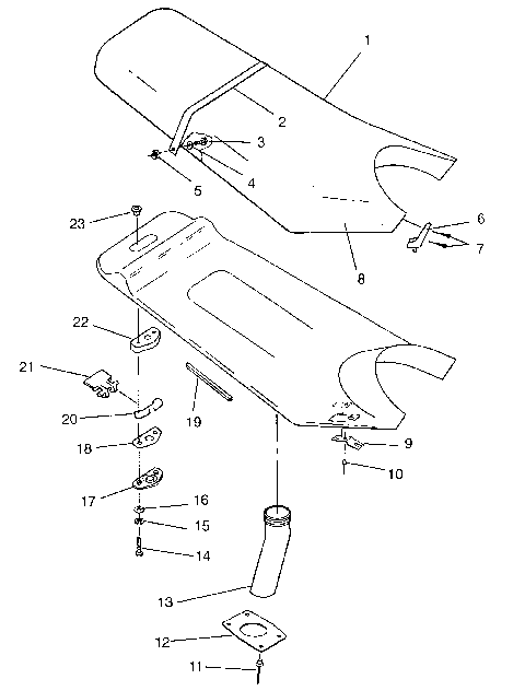 SEAT ASSEMBLY SL 650 B954058 (4930483048A011)