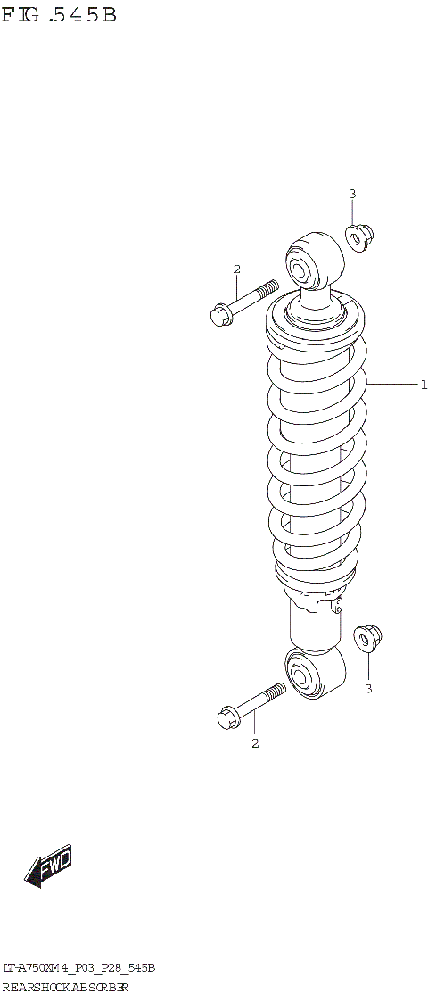 REAR SHOCK ABSORBER (LT-A750XP)