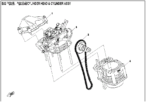 CYLINDER & CYLINDER HEAD ASSY.