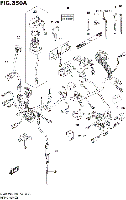 WIRING HARNESS (LT-A400FL8 P03)