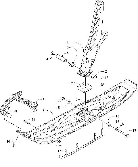 SKI AND SPINDLE ASSEMBLY [111311]