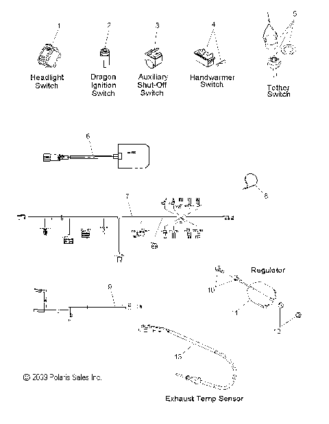 ELECTRICAL, SWITCHES and COMPONENTS - S10MX6JSA/JEA (49SNOWELECT10600RCR)