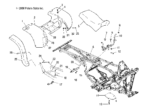 CAB, REAR and SEAT - A07CL50AA (49ATVCABRR6X6)
