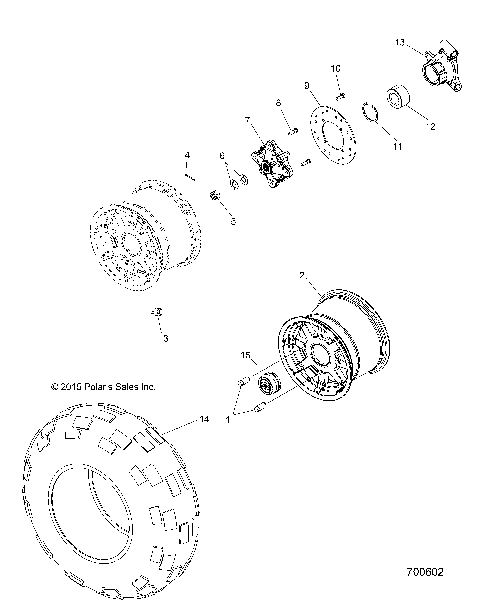 WHEELS, REAR - Z16VHA57FJ (700602)