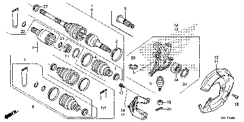 FRONT KNUCKLE@FRONT DRIVE