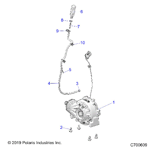 DRIVE TRAIN, FRONT GEARCASE MOUNTING - Z21NAR99AN/BN (C700609)