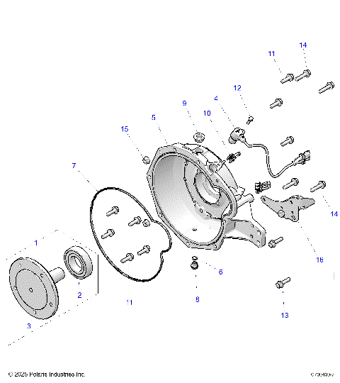 ENGINE, BELL HOUSING - D26P4ED4D4 (C700430-2)