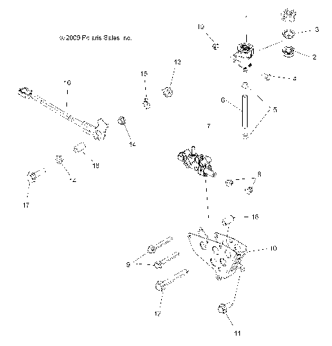 BRAKES, BRAKE PEDAL and MASTER CYLINDER - A15SVA85HD (49ATVBRAKEFOOT10SP850)
