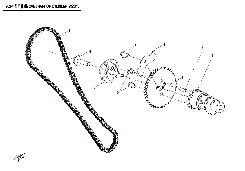 CAMSHAFT OF CYLINDERASSY