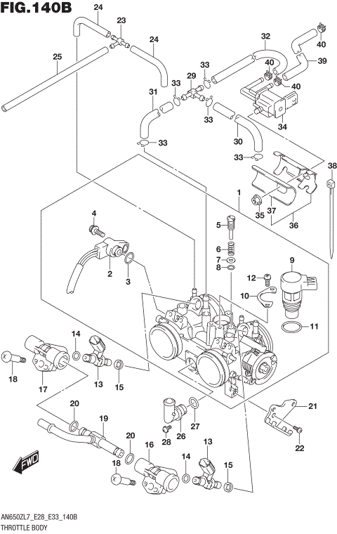 THROTTLE BODY (AN650ZL7 E33)