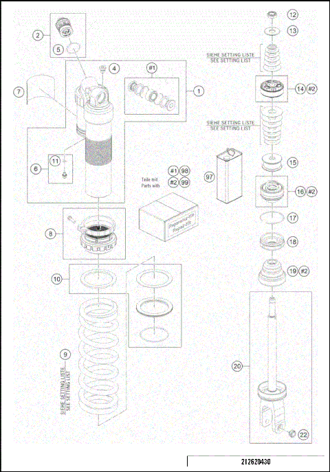 SHOCK ABSORBER DISASSEMBLED