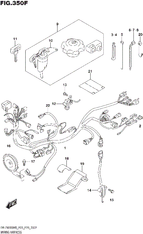 WIRING HARNESS (DR-Z400S:E33)