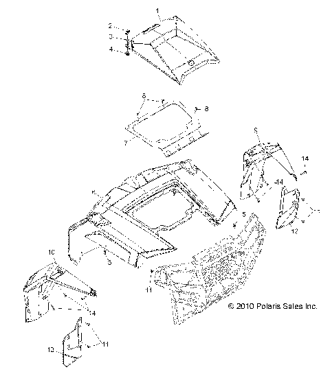BODY, HOOD and FRONT BODY WORK - R11JH87AA/AD (49RGRHOOD11RZR875)