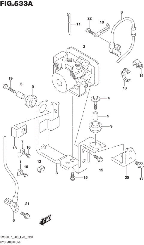 HYDRAULIC UNIT (SV650AL7 E28)