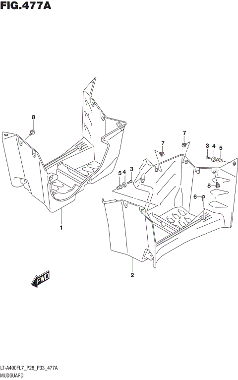MUDGUARD (LT-A400FL7 P28)