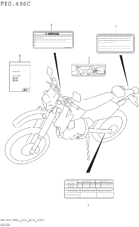 LABEL (DR-Z400SL5 E33)