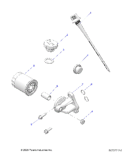 ENGINE, OIL FILTER & DIPSTICK