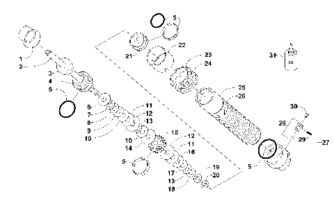 FRONT SUSPENSION SHOCK ABSORBER [101464]