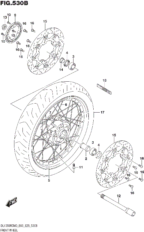 FRONT WHEEL (DL1050RC)