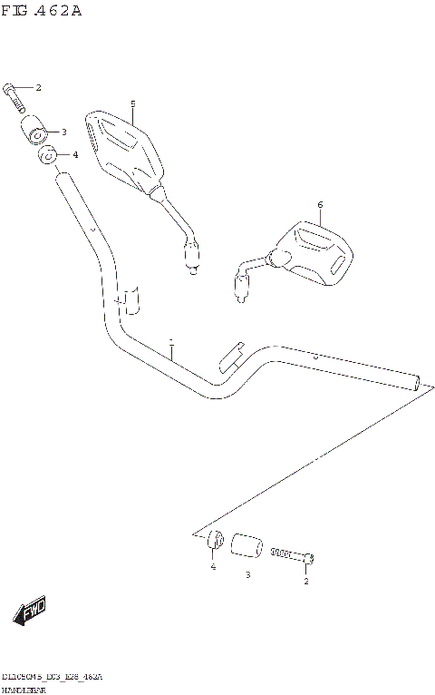 HANDLEBAR (DL1050RJ)