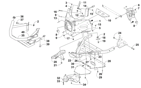 FRONT BUMPER AND FRAME ASSEMBLY