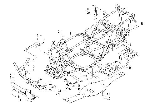 FRAME AND RELATED PARTS [93378]