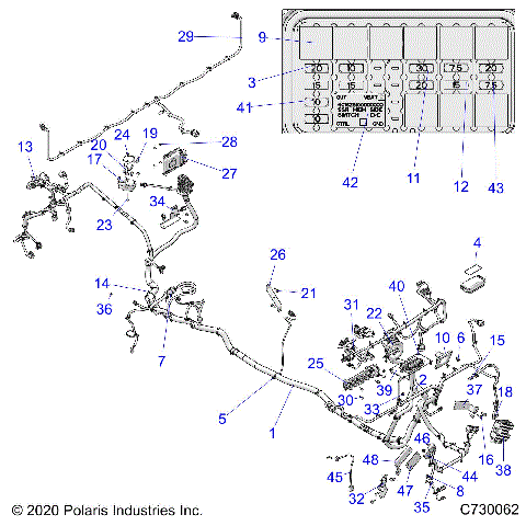ELECTRICAL, WIRE HARNESS - R21RSB99AZ/BZ (C730062)