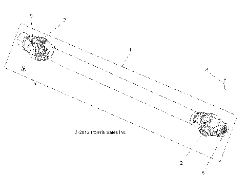 DRIVE TRAIN, PROP SHAFT, FRONT - A15SVA85HD (49ATVSHAFTPROP13850SCRAM)