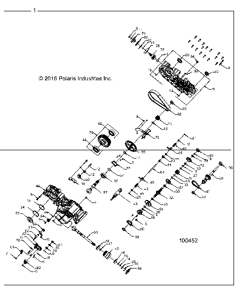 DRIVE TRAIN, MAIN GEARCASE - A17S6S57C1/CM [100452]