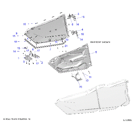BODY, DOORS, FRONT - Z25S4B92AF/BF (C750895)