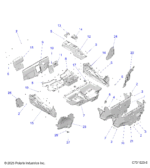 BODY, FLOOR AND ROCKER PANELS - Z26ASF99A6 (C701023-6)
