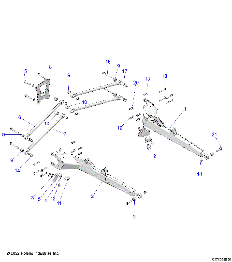 SUSPENSION, REAR CONTROL ARMS - Z23RAD92AK/BK/AS/BS (C0702879-4)