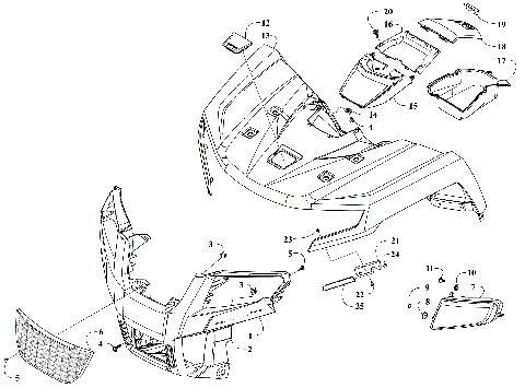 FRONT BODY PANEL AND HEADLIGHT ASSEMBLIES [302701]