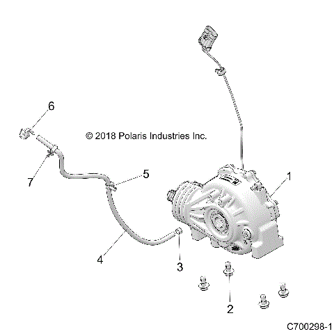 DRIVE TRAIN, FRONT GEARCASE MOUNTING - Z21ASE99F5/S99C5/E5 (C700298-1)