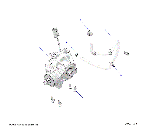 DRIVE TRAIN, FRONT GEARCASE MOUNTING