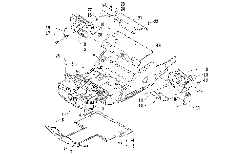 FRONT FRAME AND FOOTREST ASSEMBLY [86998]