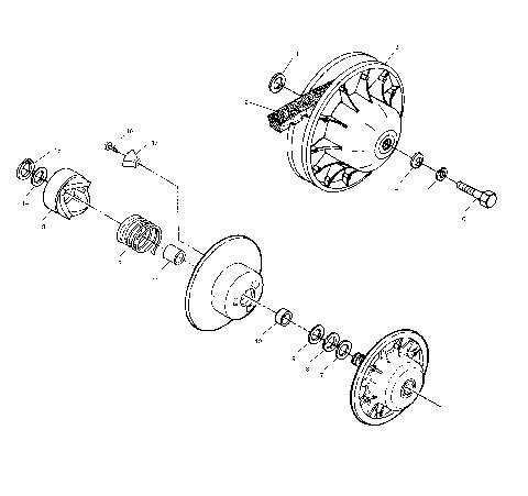 DRIVEN CLUTCH - C11RB42AA/C11RD50AA/AB/C11RF50AA (4981898189C12)