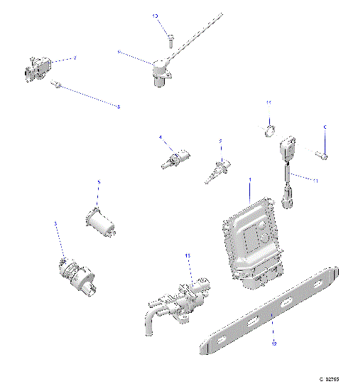 ELECTRICAL, SWITCHES, SENSORS, ECU and CONTROL MODULES - A25SVA85A4 (C102755)