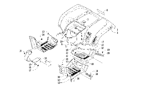 REAR BODY PANEL AND FOOTWELL ASSEMBLIES [97610]