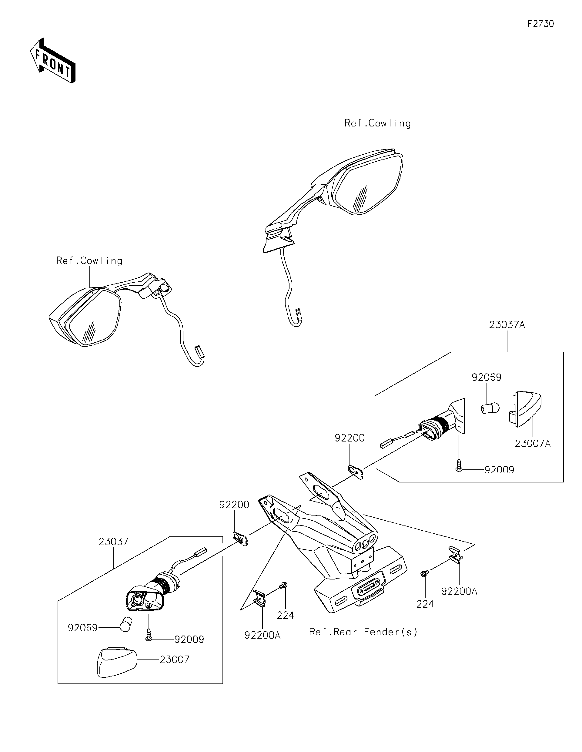 2019 Kawasaki NINJA ZX-10R KRT Turn Signals Motorcycles