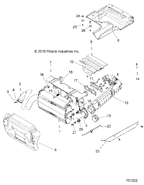 ENGINE, EXHAUST SYSTEM - Z15VFE99AT/AV/AP (701222)