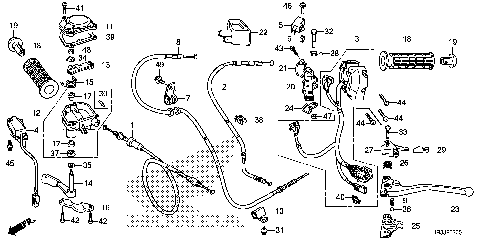 HANDLE LEVER@SWITCH@CABLE