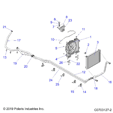ENGINE, COOLING SYSTEM - D20BEP99A4/B4/GP99A4 (C0703127-2)