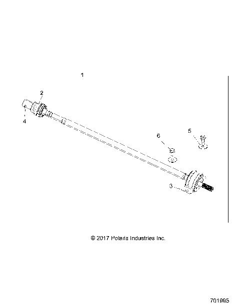 DRIVE TRAIN, REAR PROP SHAFT - R18RGE99BM/BB/B7/KBS/UB9/UBG (701995)
