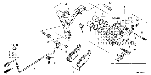 REAR BRAKE CALIPER (2)