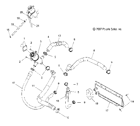 ENGINE, COOLING SYSTEM - S08PM6/PM7/PG7/PH7 (49SNOWCOOLING08RMK155)